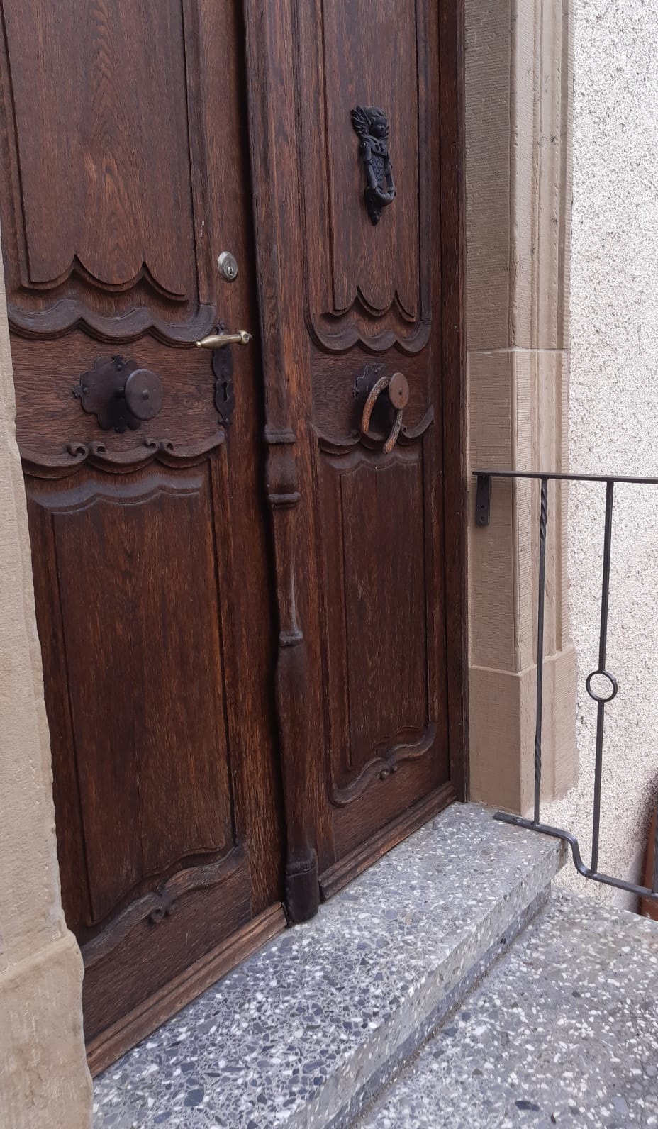 Detailaufnahme Holztür